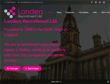 Tablet Screenshot of landersrecruitment.co.uk